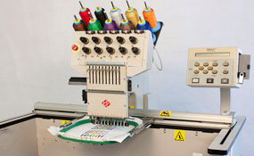 ID#1275 - Melco EMT 10T Commercial Embroidery Machine.  Year 1997 : 1 : 10 - www.TheEmbroideryWarehouse.com